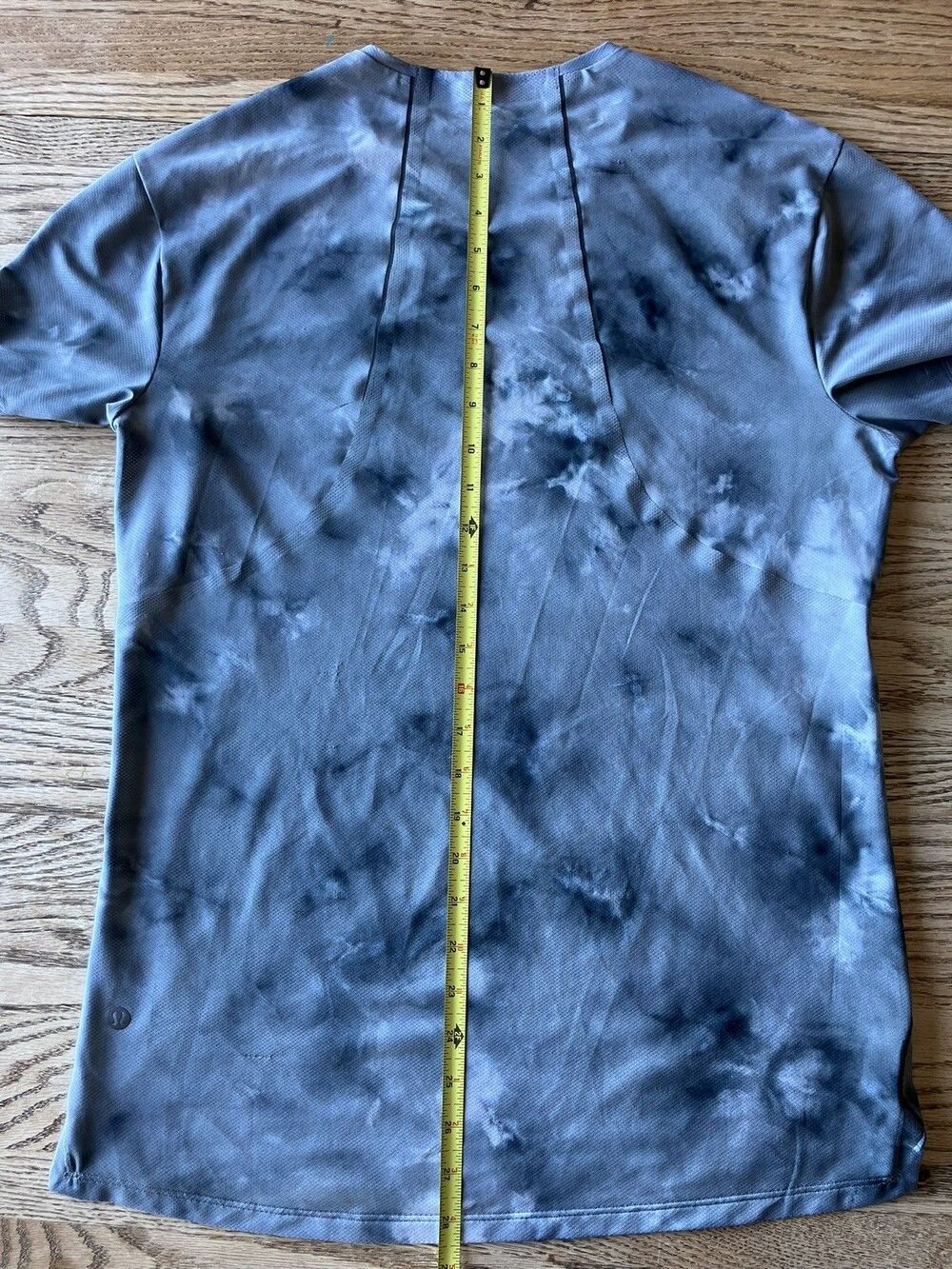 Lululemon Gray Tie Dye Fast Free Performance Running T-Shirt Mens Small - Picture 3 of 3